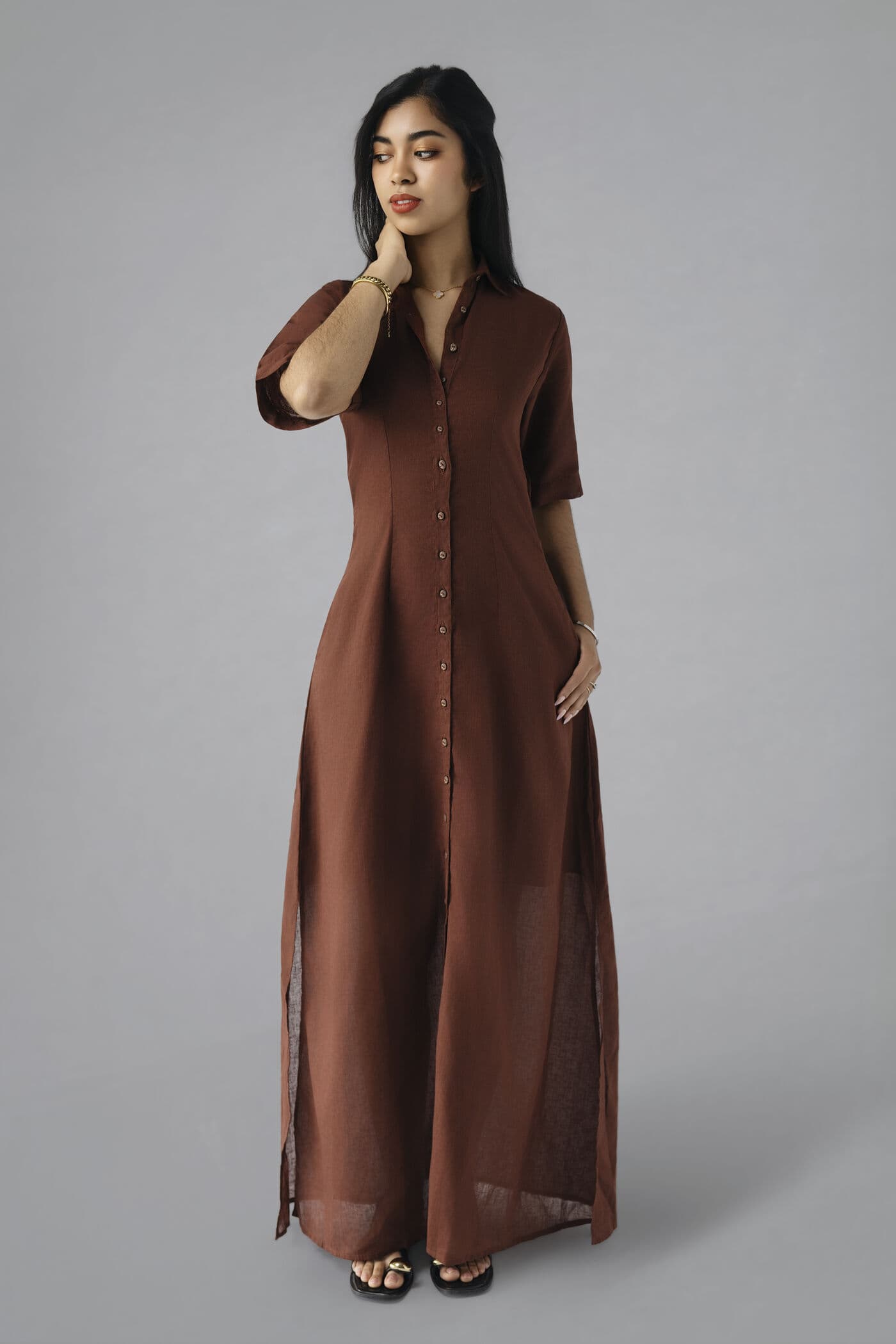 Anusha Dress — collar detail
